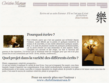 Tablet Screenshot of christinemarsan.org